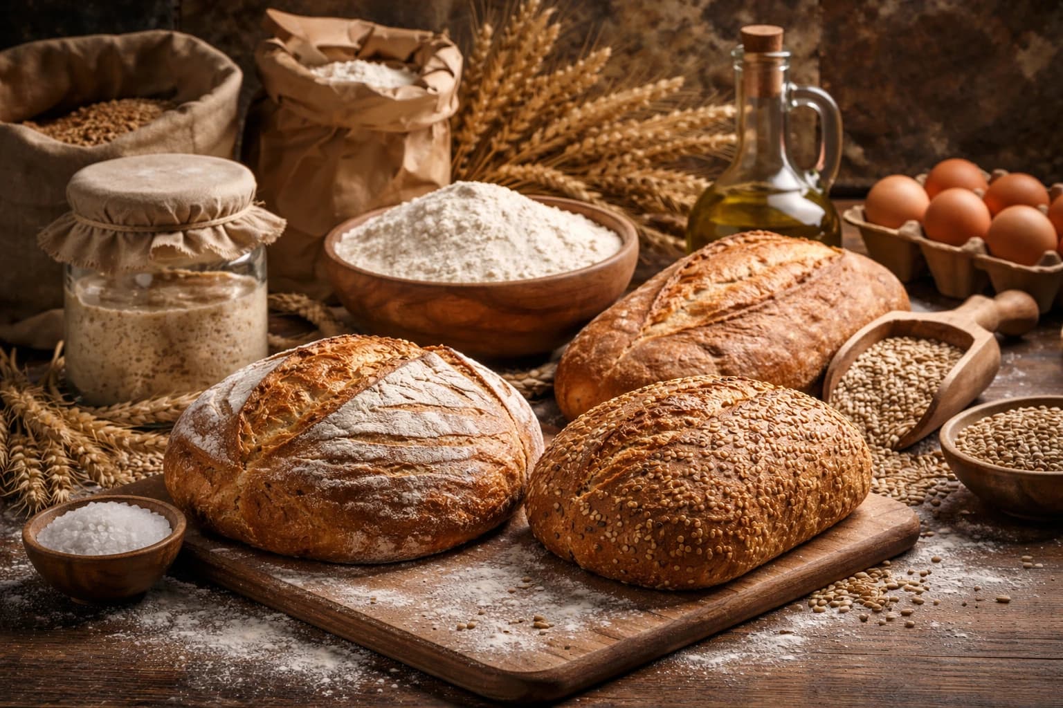 Panificația modernă: ghid complet despre pâine, ingrediente, maia, tehnici și beneficii