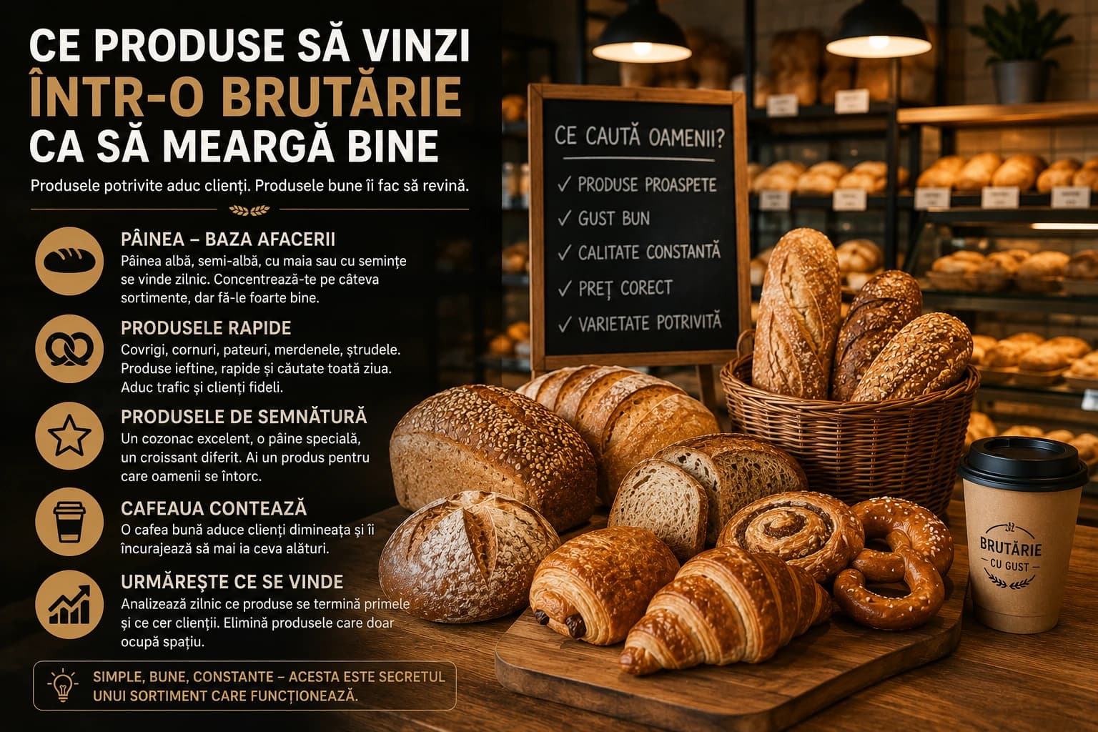 Ce produse să vinzi într-o brutărie ca să meargă bine