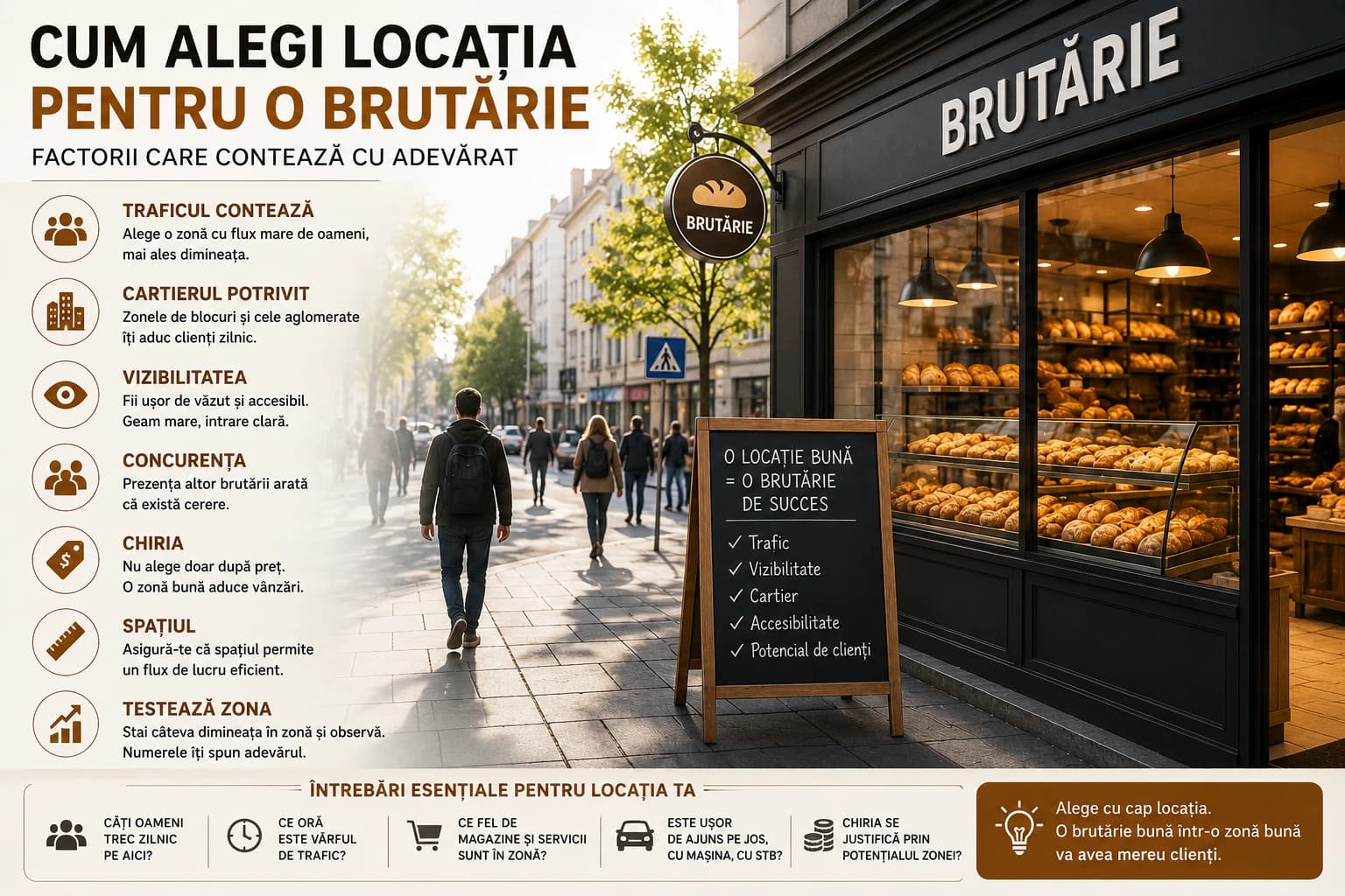 Cum alegi locația pentru o brutărie. Ce contează cu adevărat